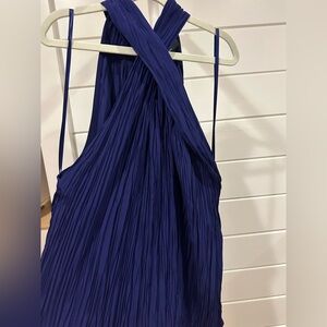 White House Black Market Indigo Blouse